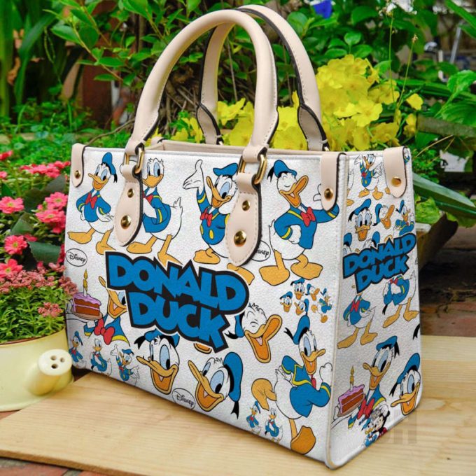 Donald Duck 3 Leather Handbag Gift For Women 2