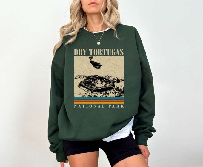 Dry Tortugas T-Shirt &Amp; Sweatshirt: Florida Travel Gifts With City Map Design 2