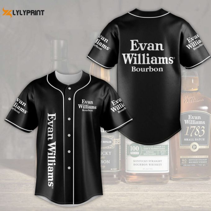 Evan Williams Bourbon Baseball Jersey - Gift For Men Women 1