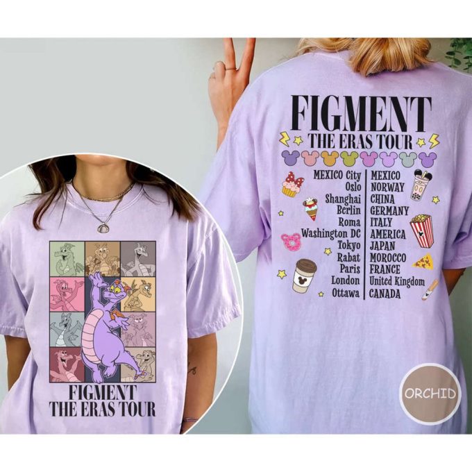 Figment Epcot Shirt, Epcot World Tour Shirt, Disney Figment Shirt, Figment Est 1983 Shirt, Disney Family Trip Shirt, Comfort Colors Shirt 2