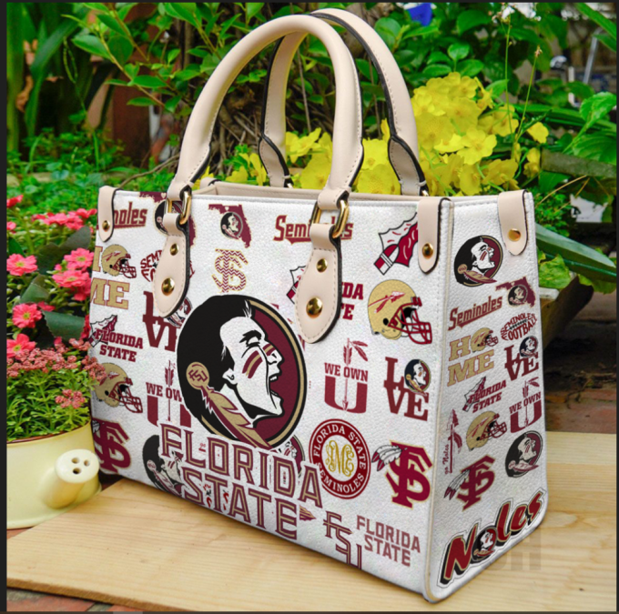 Florida State Seminoles Leather Handbag Gift For Women 3