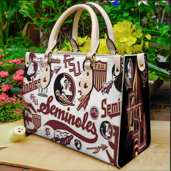 Florida State Seminoles Leather Handbag Gift For Women 3