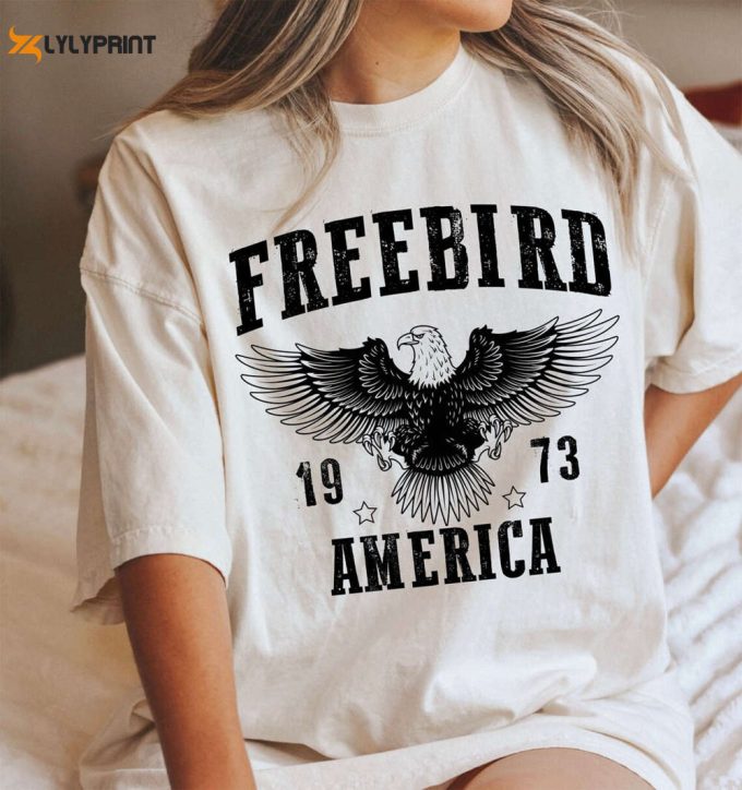 Free Bird America Svg, Eagle Svg, Rock &Amp;Amp; Roll Tshirt Designs, Classic Southern Rock Band Cut Files, Cricut / Silhouette Cutting Files 1