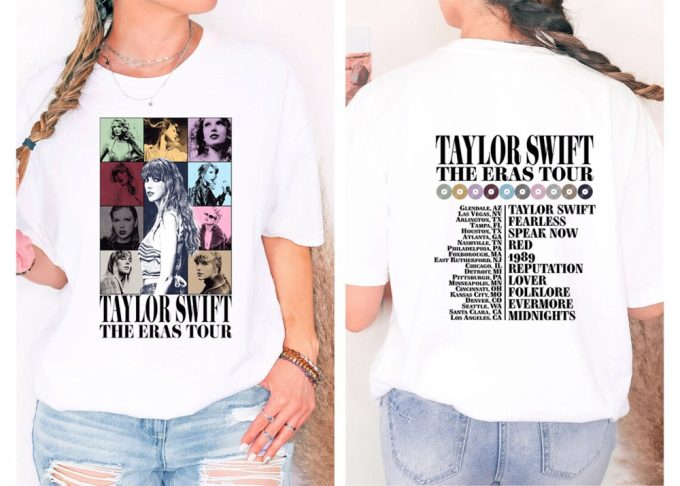 Front And Back Eras Tour Concert Shirt, Eras Tour Movie Shirt, Concert Outfit, Eras Tour Tee, Her Song Lyric Shirt, Ts Merch Shirt 2