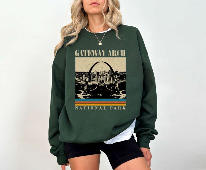 Missouri Gateway Arch T-Shirt: Travel Sweatshirt Hoodie &Amp; Dad Gifts - City Map 2