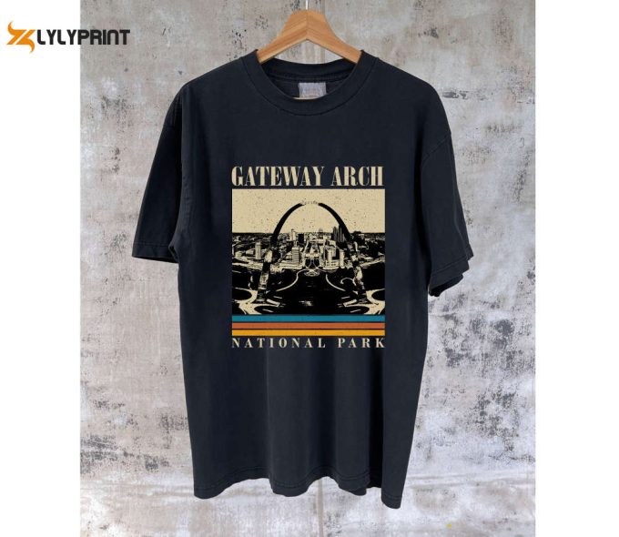 Missouri Gateway Arch T-Shirt: Travel Sweatshirt Hoodie &Amp;Amp; Dad Gifts - City Map 1