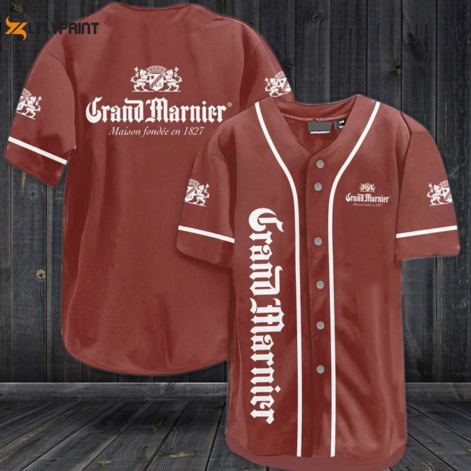 Grand Marnier All Over Print Unisex Baseball Jersey 1