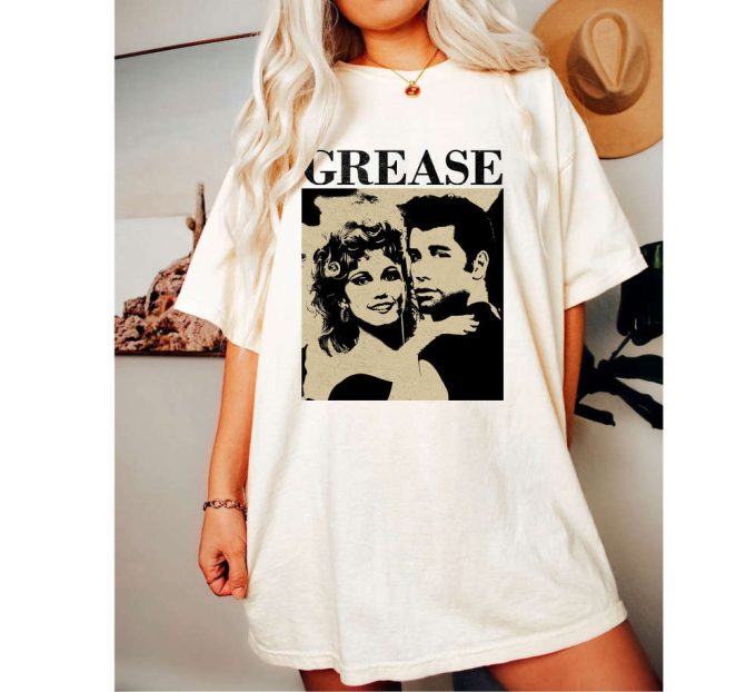 Retro Grease T-Shirt: Movie Shirts Hoodies Tees Sweaters &Amp; Couples Shirts 2