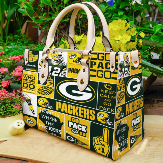 Stylish Green Bay Packers I10 Leather Hand Bag Gift For Women'S Day: Perfect Women S Day Gift - G95 2