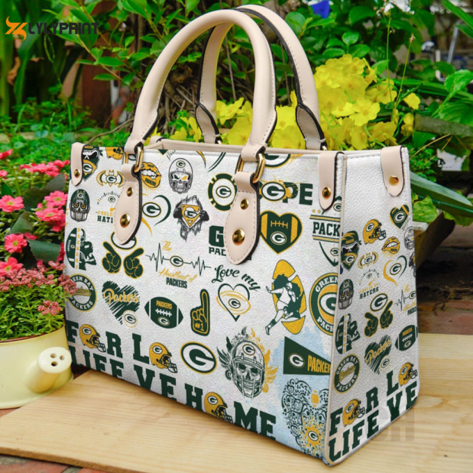 Stylish Green Bay Packers Leather Hand Bag Gift For Women'S Day For Women S Day - Perfect Gift For Nfl Fans 1