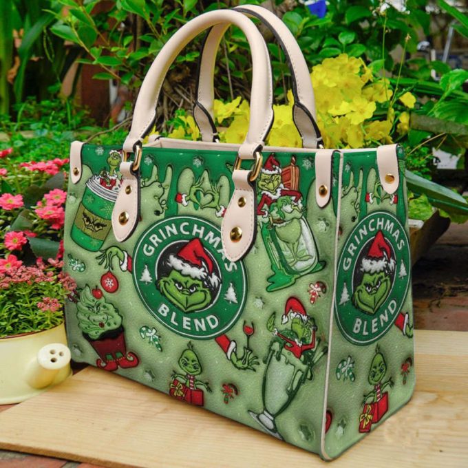 Grinch Leather Handbag Gift For Women U2 2