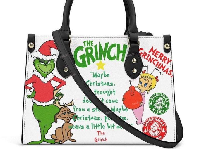 Grinch Lover 1 Leather Handbag Gift For Women 2