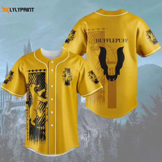 Harry Potter Hufflepuff Baseball Jersey 1