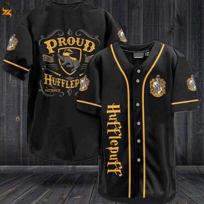 Harry Potter Proud Hufflepuff Baseball Jersey 1