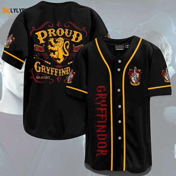 Harry Potter Proud Of Gryffindor Baseball Jersey 1