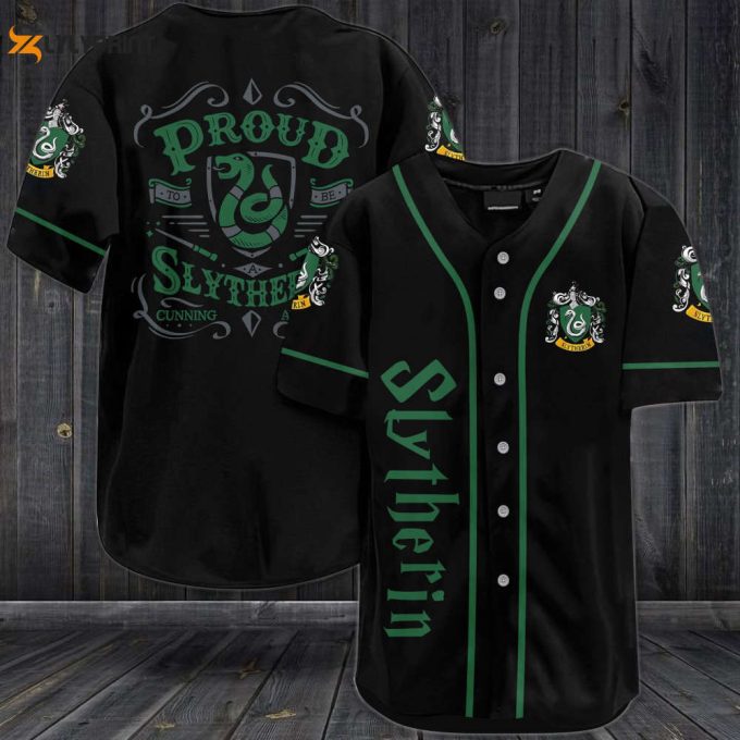 Harry Potter Proud Of Slytherin Baseball Jersey 1