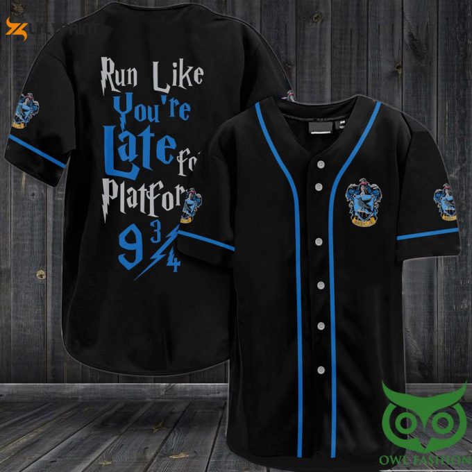 Harry Potter Revenclaw Run For Platform 9 3/4 Baseball Jersey Shirt 1