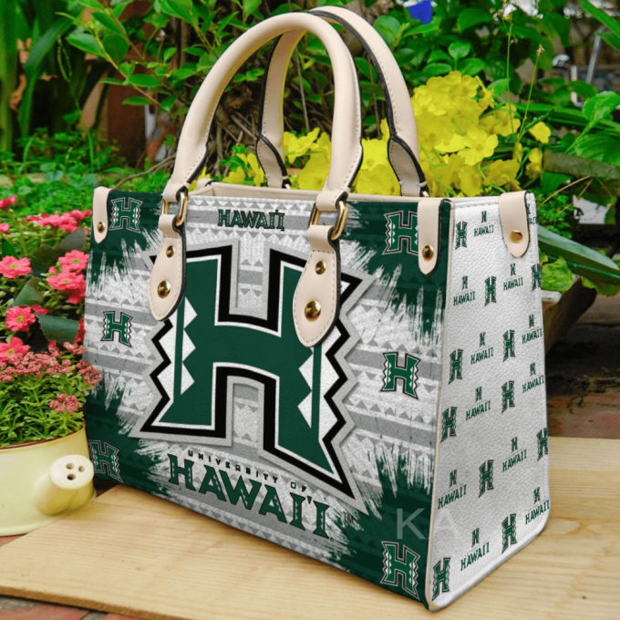 Hawaii Rainbow Warriors Leather Handbag Gift For Women 2