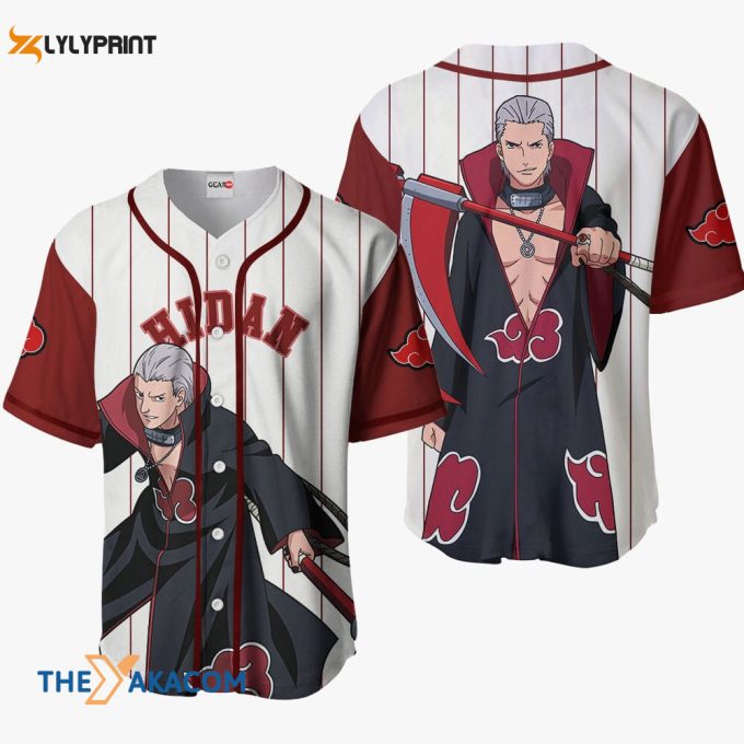 Hidan Akatsuki Anime Sport Style Gift Christmas For Fan Baseball Jersey Shirt 1