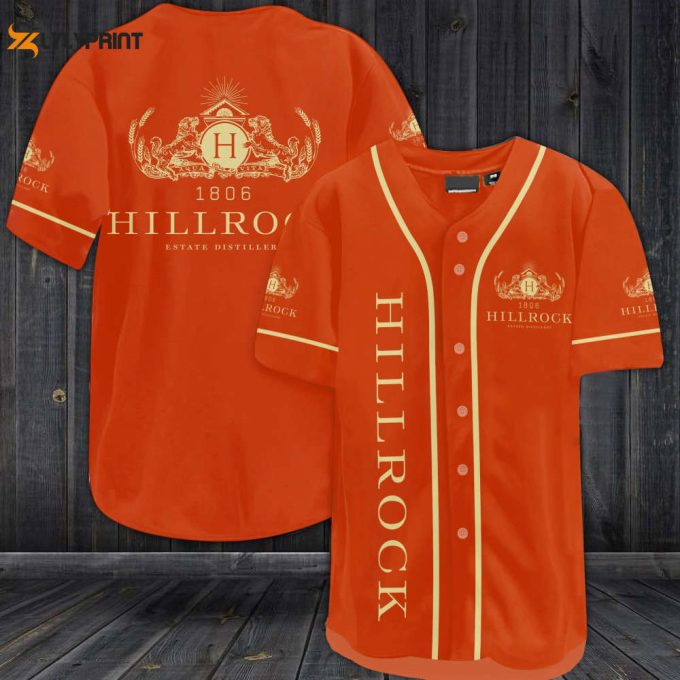 Hillrock Estate Distillery All Over Print Unisex Baseball Jersey 1