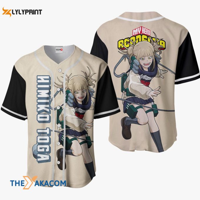 Himiko Toga My Hero Academia Anime Gift Christmas For Fan Baseball Jersey Shirt 1