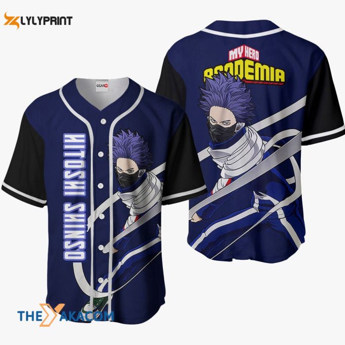 Hitoshi Shinso My Hero Academia Anime Gift Christmas For Fan Baseball Jersey Shirt 1