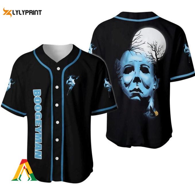 Horror Boogeyman Michael Myers Baseball Jersey 1