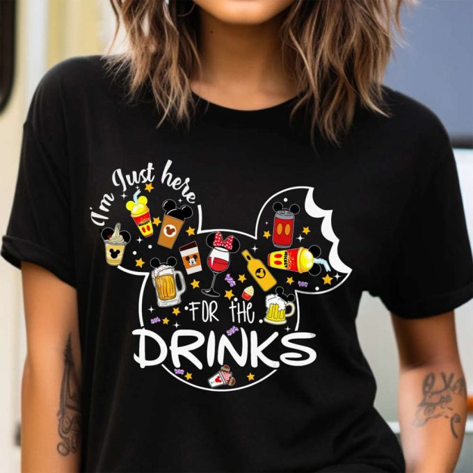 I'M Just Here For The Snacks, I Am Just Here For The Drinks Shirts, Disney Food Beer Shirts, Disneyland Shirts, Disneyworld Vacation T-Shirt 2