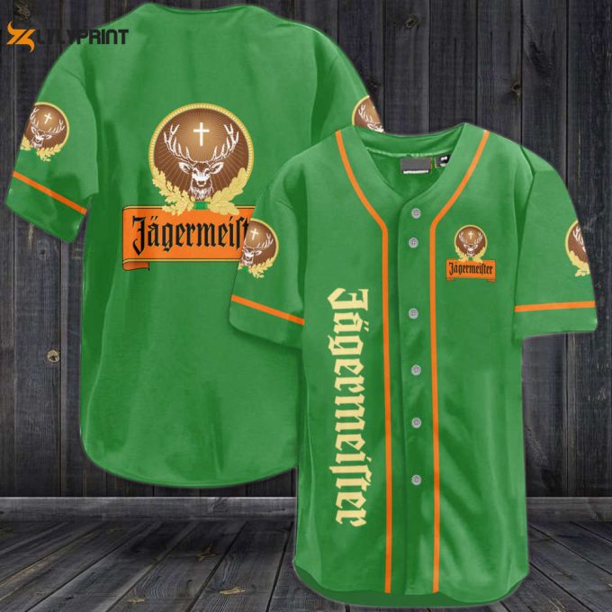 Jagermeister Whiskey Baseball Jersey 1