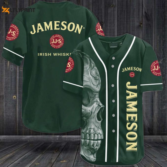 Jameson Skull Baseball Jersey 1