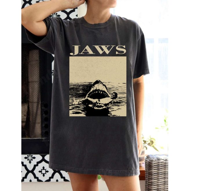 Jaws Movie T-Shirt: Retro Shirt Hoodie Tees Sweater Trendy Unisex &Amp; Couples Apparel 2