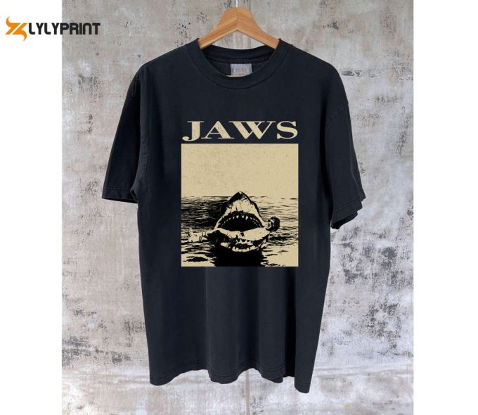 Jaws Movie T-Shirt: Retro Shirt Hoodie Tees Sweater Trendy Unisex &Amp;Amp; Couples Apparel 1