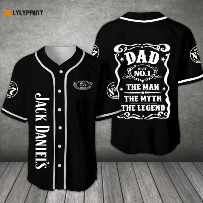 Jd Dad The Man The Myth The Legend All Over Print Unisex Baseball Jersey 1