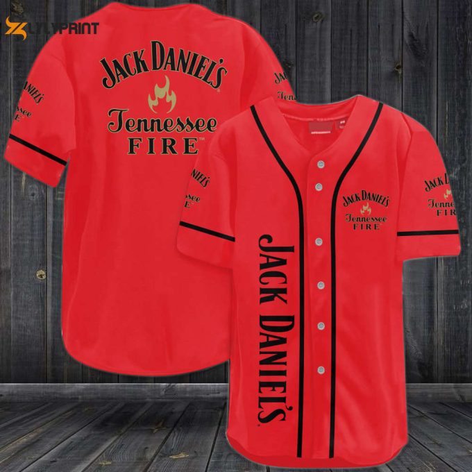 Jd Tennessee Fire All Over Print 3D Unisex Baseball Jersey 1