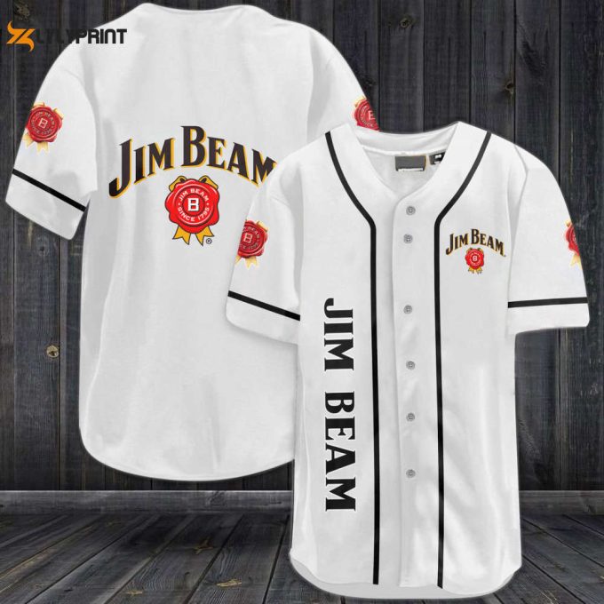 Jim Beam Whiskey Baseball Jersey 1