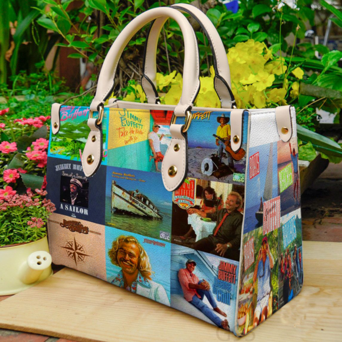 Stylish Jimmy Buffett 1G Leather Hand Bag Gift For Women'S Day Gift For Women S Day - G95 2