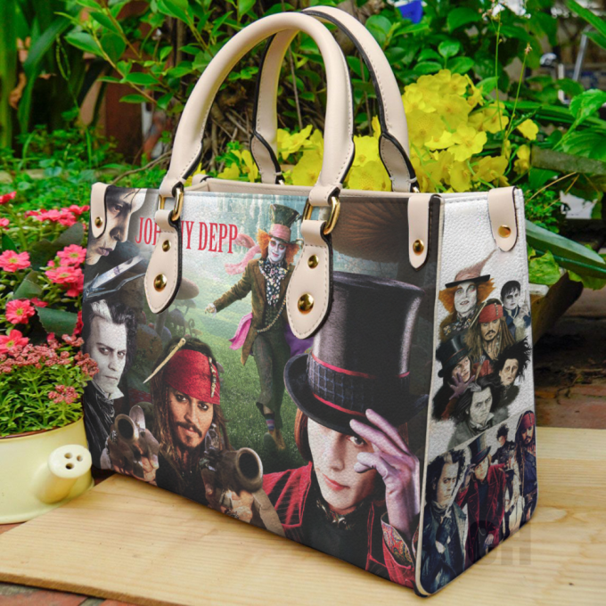 Stylish Johnny Depp Leather Hand Bag Gift For Women'S Day - Perfect Gift For Women S Day 2