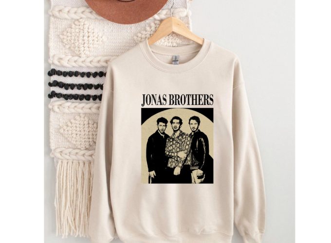 Jonas Brothers Hoodie T-Shirt: Retro Sweater For Unisex Trendy Couples Tee 2