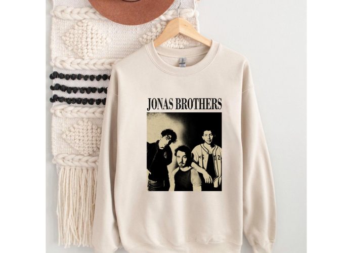 Shop Jonas Brothers Movie T-Shirt &Amp; Retro Unisex Sweater Official Merch 2