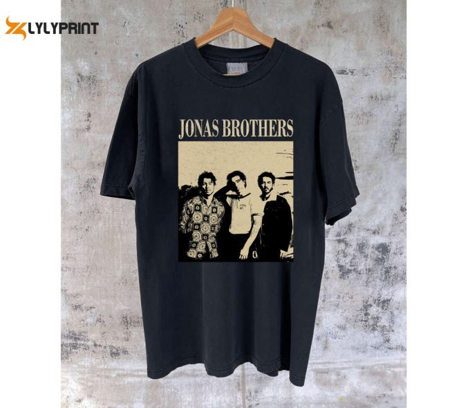 Jonas Brothers Movie T-Shirt Retro Sweater &Amp;Amp; Spooky Sweatshirt Short Sleeve Tee 1