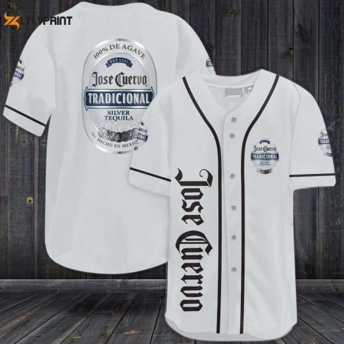 Jose Cuervo Silver All Over Print Unisex Baseball Jersey 1