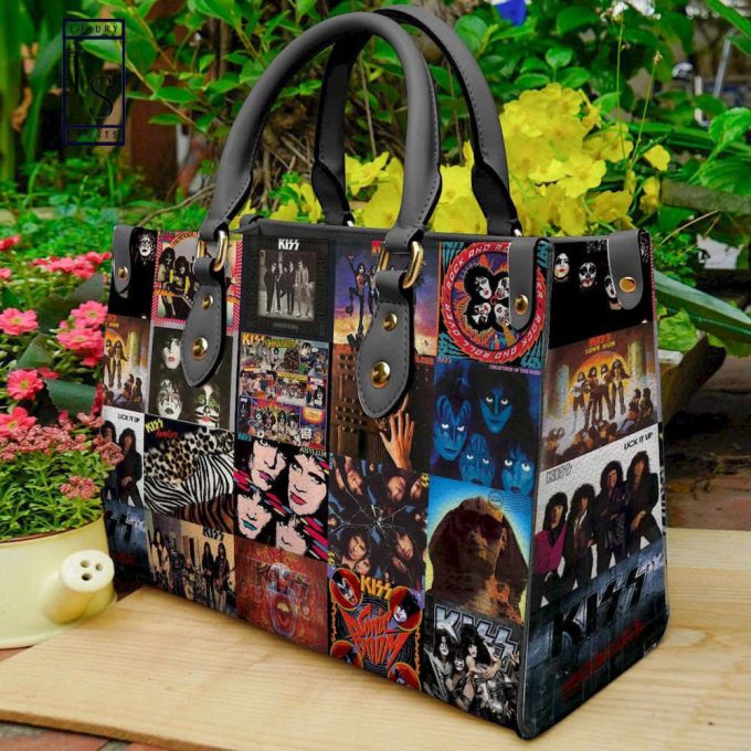 Kiss Band Leather Handbag Gift For Women 2