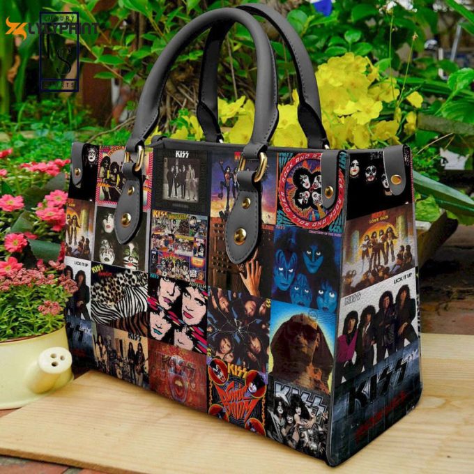 Kiss Band Leather Handbag Gift For Women 1