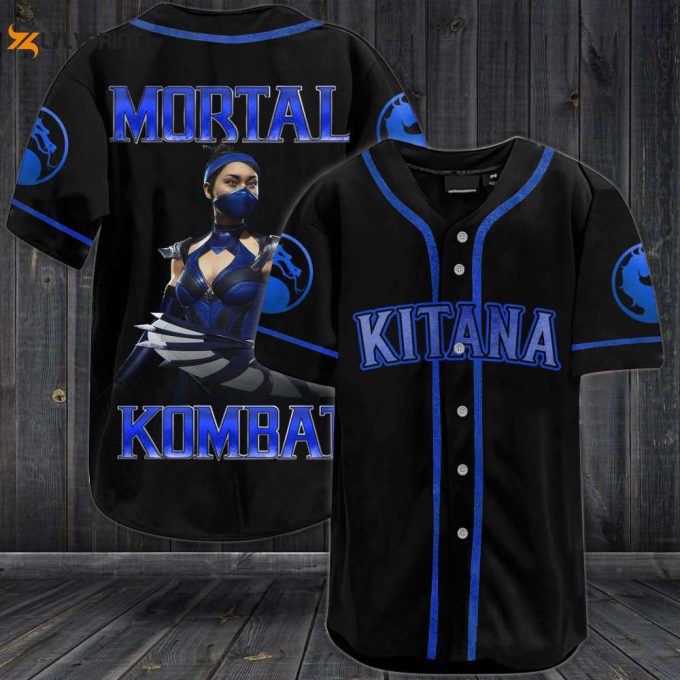 Kitana Mortal Kombat All Over Print Unisex Baseball Jersey 1