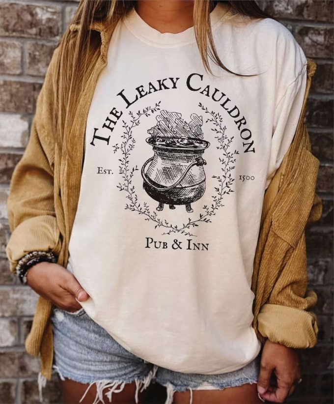 Leaky Cauldron Comfort Colors T-Shirt, Universal Trip, Potter World Tee, Wizarding Apparel, Alley Top, Potterhead Gift, Cute Harry Shirt 2