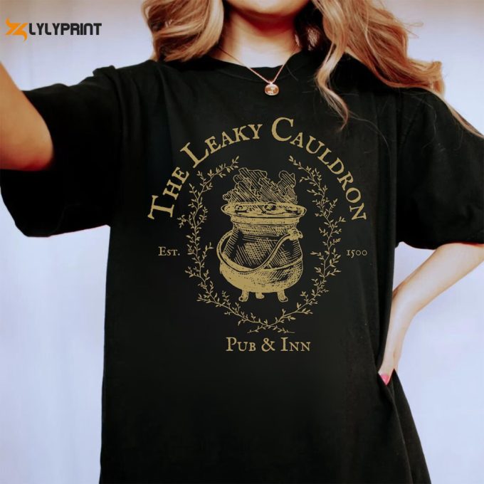 Leaky Cauldron Comfort Colors T-Shirt, Universal Trip, Potter World Tee, Wizarding Apparel, Alley Top, Potterhead Gift, Cute Harry Shirt 1