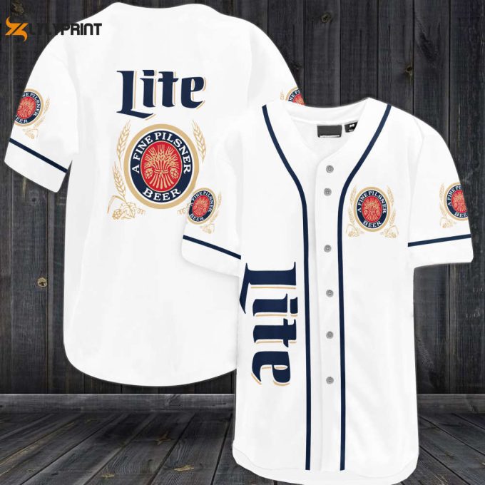 Lite A Fine Pilsner Beer Baseball Jersey - Gift For Men Women 1