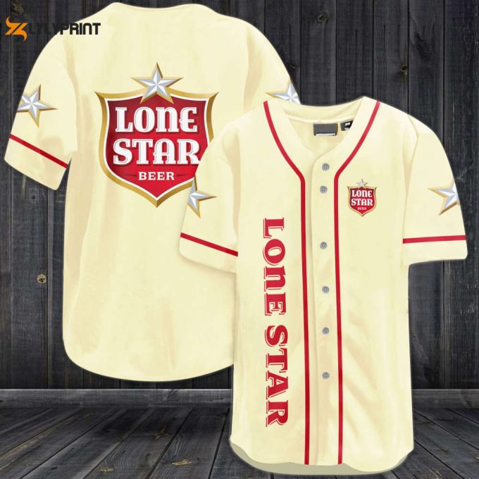 Lone Star Beer Baseball Jersey 1