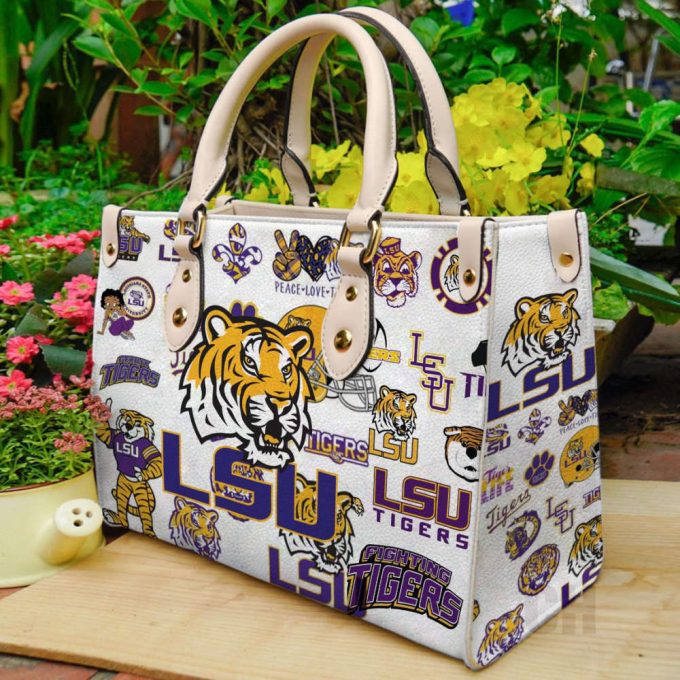 Lsu Tigers Leather Handbag Gift For Women 2