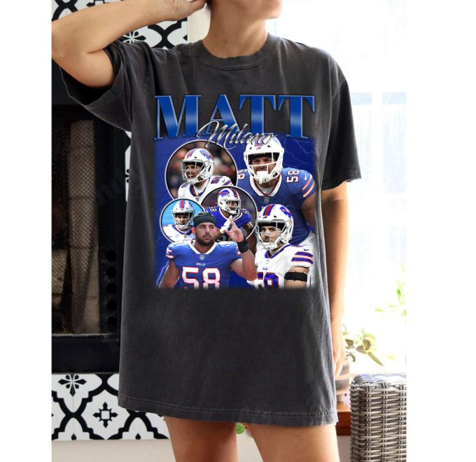 Matt Milano T-Shirt: Perfect Christmas Gift For Football Lovers &Amp; Sports Enthusiasts 3